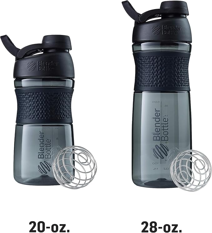 BlenderBottle SportMixer Shaker Bottle Perfect for Protein Shakes and Pre Workout, 28-Ounce, Teal