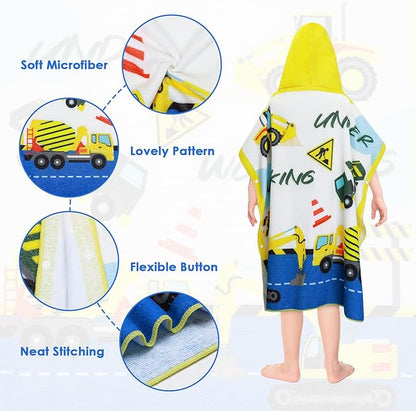 Kids Beach Towels Baby Towels with Hood Toddler Pool Towel Large Bath Towels for Boys and Girls for Travel Shower Swimming