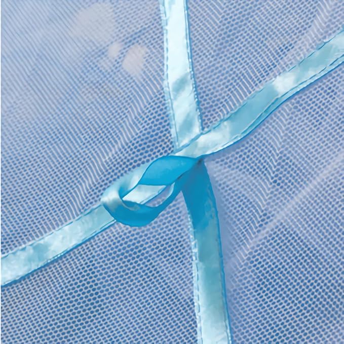 Eimilaly Lace Bed Canopy Mosquito Netting, Princess Bed Canopy for Girls Room Decor, Green/Single Door