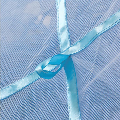 Eimilaly Lace Bed Canopy Mosquito Netting, Princess Bed Canopy for Girls Room Decor, Green/Single Door
