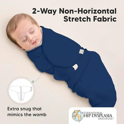 KeaBabies 3-Pack Organic Baby Swaddle Sleep Sacks -Newborn Swaddle Sack, Ergonomic Baby Swaddles 0-3 Months,Swaddles for Newborns, Baby Sleep Sack, Baby Swaddle Blanket Wrap,Baby Essentials (Frost)
