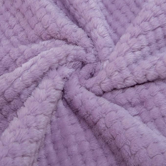 Fuzzy Blanket or Fluffy Blanket for Baby, Soft Warm Cozy Coral Fleece Toddler, Infant or Newborn Receiving Blanket for Crib, Stroller, Travel, Decorative (28Wx40L, XS-Lavender)