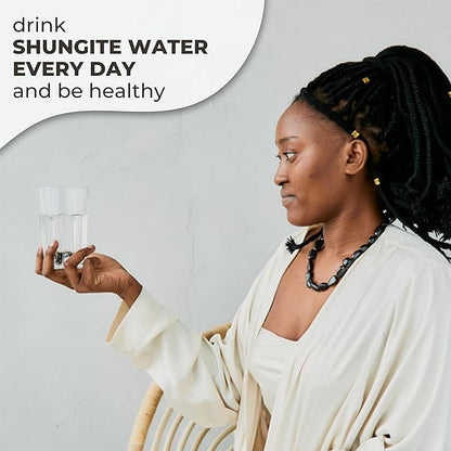 Karelian Heritage Elite Shungite Rocks for Water Purification & Filtering 0.2 lb | 0.1-0.2 oz per Stone | Certified Natural Authentic Shungite Stones from Karelia | Jewelry Making REB10