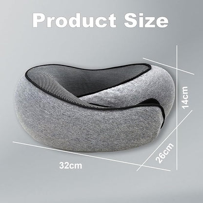 Travel Pillow - 2024 New Travel Neck Pillow, Memory Foam Travel Pillow, Memory Foam Travel Neck Pillow for Airplanes, Travel Neck Pillow, Foam Travel Pillow (with Storage Bag)