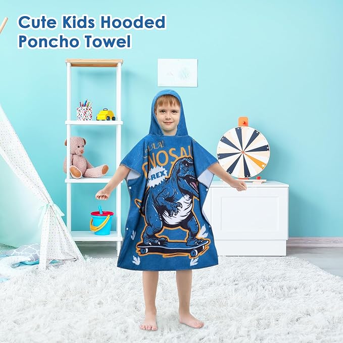 Kids Beach Towels Baby Towels with Hood Toddler Pool Towel Large Bath Towels for Boys and Girls for Travel Shower Swimming