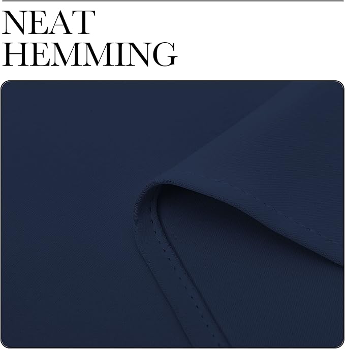 NICETOWN Blackout Draperies Curtains, All Season Thermal Insulated Solid Grommet Top Blackout Curtains/Drapes for Kid's Room (Navy, 1 Pair, 42 x 68 inches)