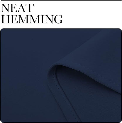 NICETOWN Blackout Draperies Curtains, Navy, 1 Pair, 42 x 78 inches, All Season Thermal Insulated Solid Grommet Top Blackout Curtains/Drapes for Kid's Room