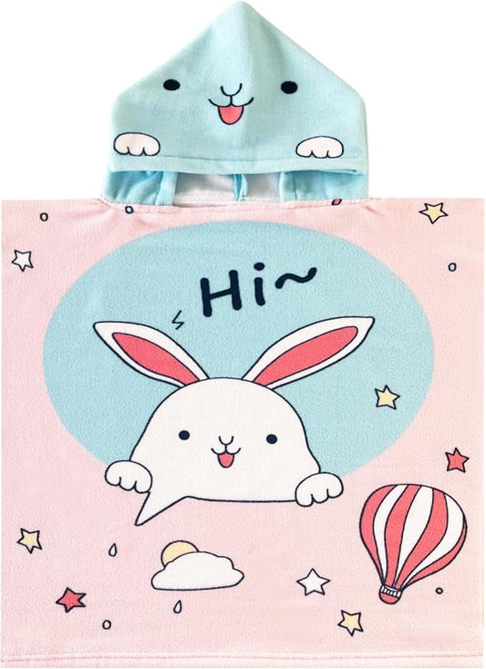 NovForth Kids Beach Towel for Boys Girls, Hooded Bath Towel Wrap, Toddler Pool Towel with Hood