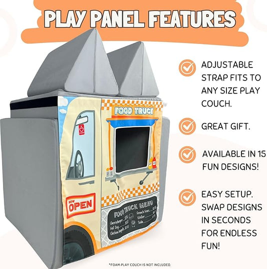 Play Panel for Childrens Foam Sofa Kids Couch (Food Truck)