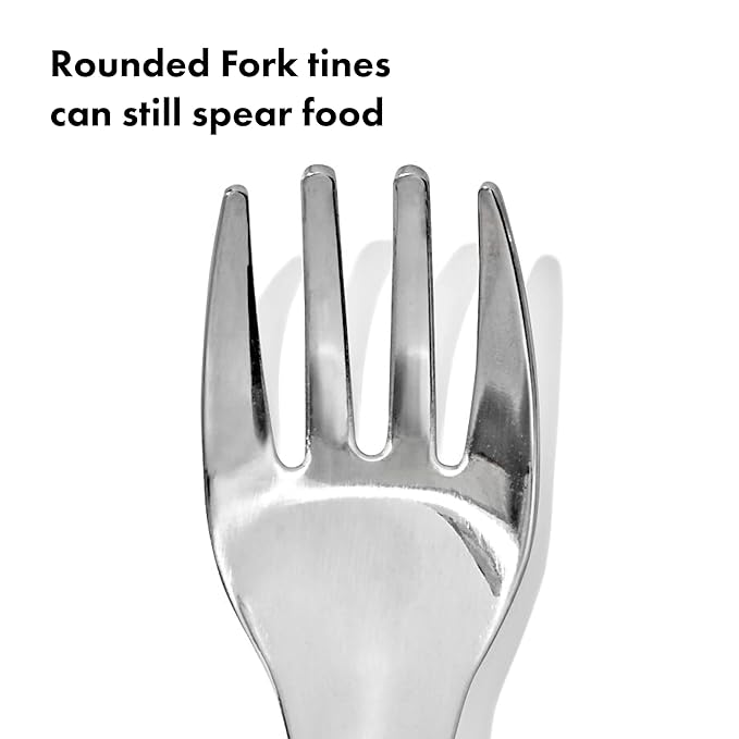 OXO Tot On-The-Go Fork and Spoon Set - Dusk