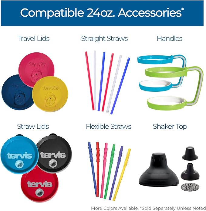 Tervis Travel Lid Made in USA Double Walled Insulated Tumbler Travel Cup Keeps Drinks Cold & Hot, Fits 24oz Tumblers & 16oz Mugs, Red