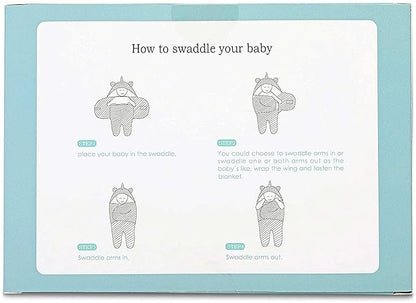 BlueMello Baby Swaddle Blanket | Ultra-Soft Plush Unicorn Essential for Infants 0-6 Months | Swaddling Wrap White | Ideal Newborn Registry and Toddler Boy Accessories | Perfect Baby Girl Shower Gift