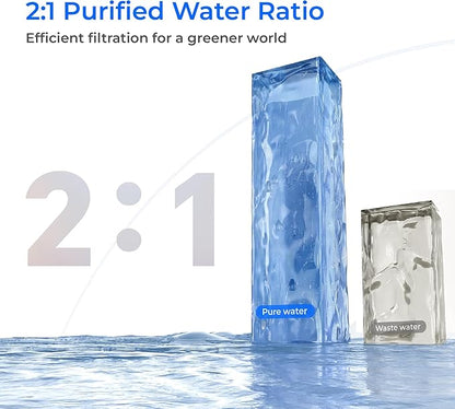 Waterdrop WD-X8-F3 Filter, Only Replacement for WD-X8 800 GPD Reverse Osmosis System, 24-month Lifetime, Reduce PFAS