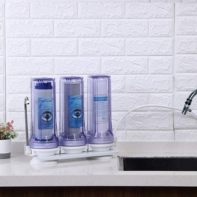 HUINING 1-3 Stage 10" Water Pre-Filter Set Replacement Water Filter Compatible With APEC RO Water Filter System Essence, Ultimate RO,ROES,10” RO Filter,Countertop 3-Stage water filter system (1)