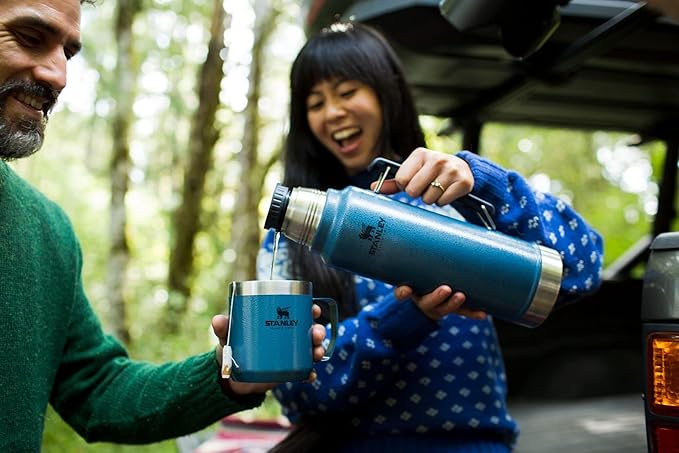 Stanley Classic Vacuum Insulated Wide Mouth Bottle -BPA-Free 18/8 Stainless Steel Thermos for Cold & Hot Beverages