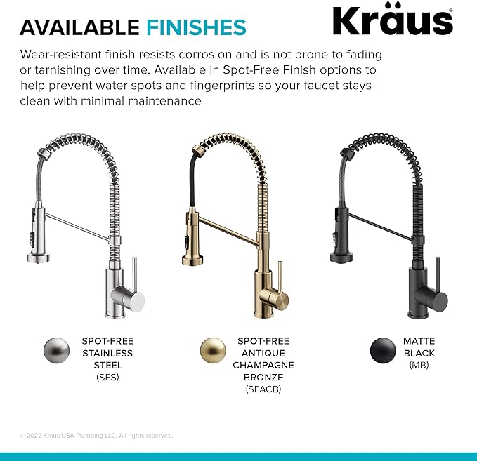 KRAUS Bolden Touchless Sensor Commercial Style 2-Function Single Handle Pull-Down Kitchen Faucet in Matte Black, KSF-1610MB