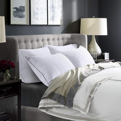 HUXMEYSON Pillows Standard Size Set of 4, Bed Pillows Set of 4, Down Alternative Luxury Hotel Pillows for Sleeping，Standard Pillows Set of 4 for Side and Back Sleepers
