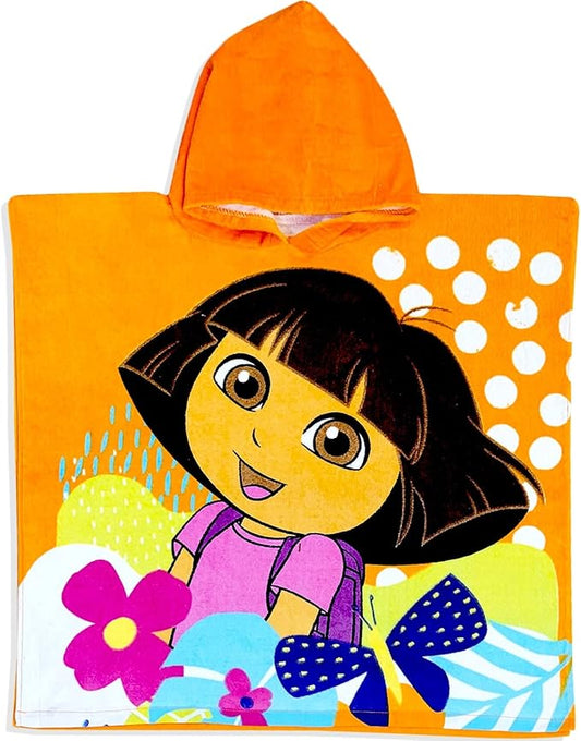 Kids Official Licensed Character Soft Beach/Hooded Bath Towel (Dora, 40 x 60)
