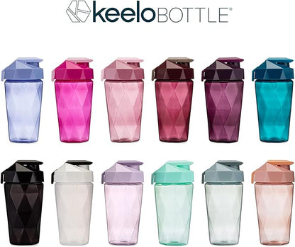 Classic 20oz Blender Shaker Bottle | Protein Shaker Bottle with Diamond Agitator | Shaker Cup with Carrying Handle and Dishwasher Safe | Maroon - 20-Ounces