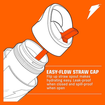 Gatorade Kids' Rookie Metal Water Bottle, 12oz, Stainless Steel Bottle, Double-Wall Insulation, Vacuum Insulated, Thermo Mug