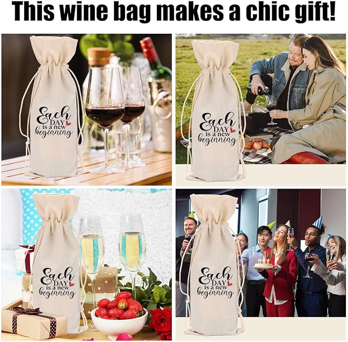 Funny Wine Quotes Wine Bag Wine Tasting Party Supplies for Wine Lovers Women Men Bride Coworker Mom Christmas Birthday Wedding Bachelorrette Party Wine Bags