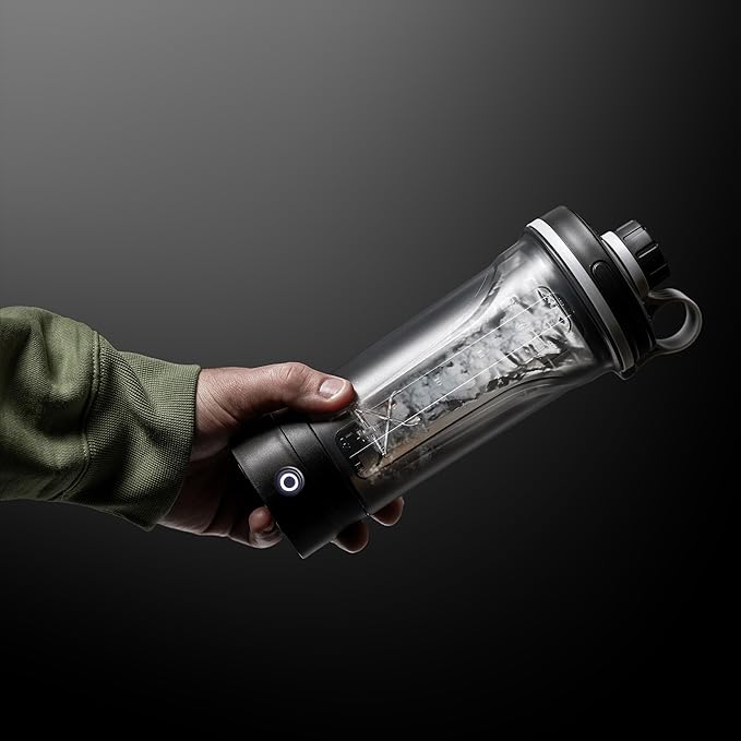 Electric Shaker Bottle, Portable Blender Protein Shaker, USB Rechargeable MixMate Blender For Protein Shakes Pre Workout Greens Coffee Pancake Mix Cocktail Cocktails (Frost White)