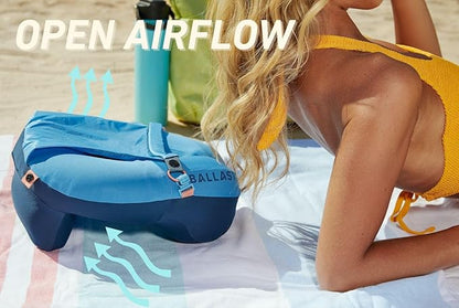 Ballast Travel Pillow PRO - Neck Pillow for Airplane, Beach Pillow, Enjoy Comfort Wherever You Go (Moonlight Grey)