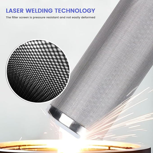 Amwater Stainless Steel Re-Cleanable Wire Mesh Filter Cartridge 20 "Length,2.5 "OD(25 Micron)
