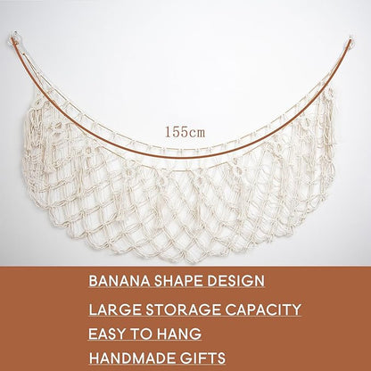 Stuffed Animal Hammock Corner Wall Stuffed Animal Net or Hammock for Stuff Animal Storage Plush Toy Holder Boho Macrame Toy Display for Nursery Playroom Kid's Room