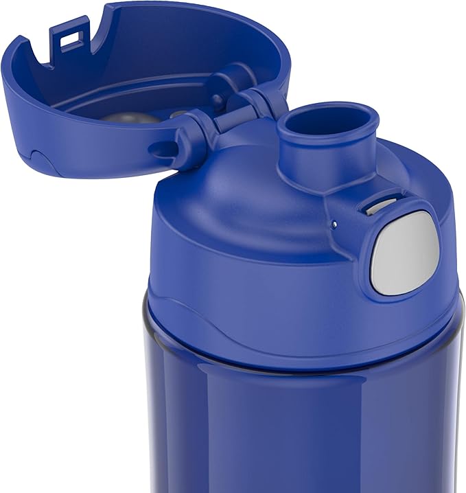THERMOS FUNTAINER 16 Ounce Plastic Hydration Bottle with Spout, Blueberry