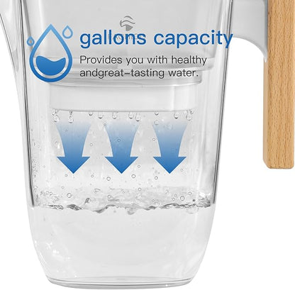 Replacement Filters for All Waterdrop® Pitcher Filtration System, Fits Waterdrop® WD-PF-01A Plus, Reduces PFAS, PFOA/PFOS, Chlorine, Last Up to 3 Months or 200 Gallons (Pack of 3)