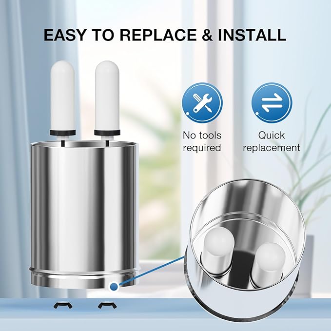 7" Ceramic Filter Activated Carbon Gravity Water Replacement Element (Ceramic Carbon, 2)