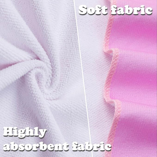 Kids Hooded Towels - Soft and Absorbent Bath, Beach, Swim Pool 30" x 60" Large Towel Cover Up for Boys and Girls Pink