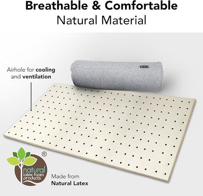 Ultra Thin Pillow 1 inch Thickness - Foldable, Rollable, Stackable - Made from Natural Latex - Low Profile, Super Flat (Firm, Orange Tangerine)