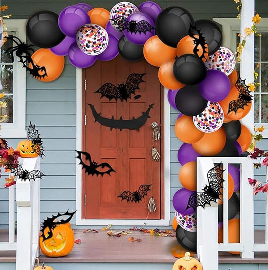 Halloween Bat Decoration 48pcs Large Bat Wall Stickers 3D Scary Bat Wall Decal Supply Halloween Hollow Bats Decor for Wall Window Glass Halloween Party Favor Supplies Halloween Decorations Clearance
