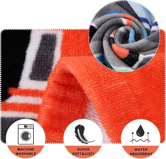Wowelife Hooded Towels for Kids, Kids Beach Towels for Toddlers, Car Poncho Towel Wrap for Boys, 100% Cotton Kids Towel, Swimming Towels for Kids, Hooded Beach Towel