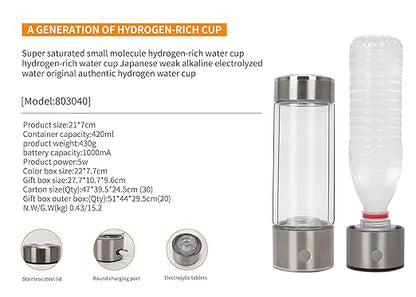 Stainless Steel Hydrogen Water Bottle