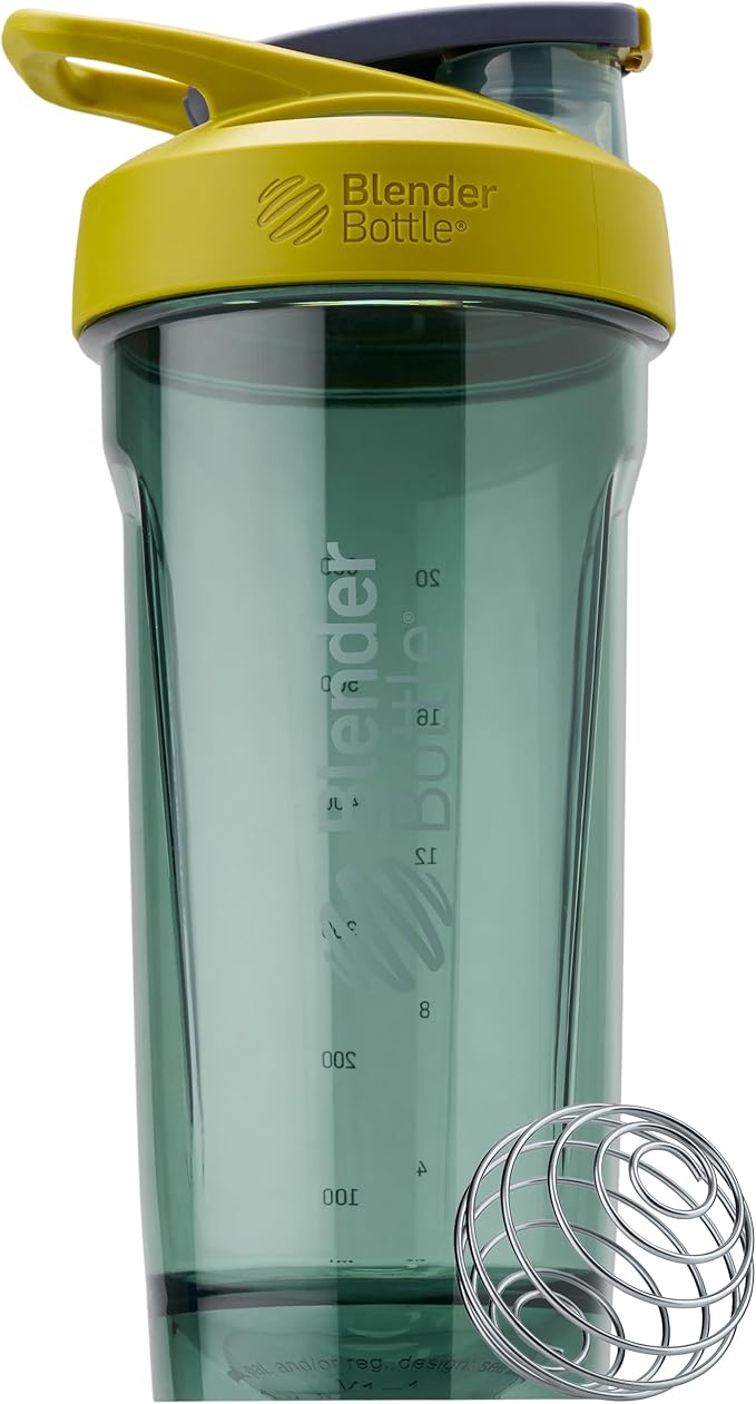 BlenderBottle 28-Ounce Strada Shaker Cup Bundle - Yellow and Blue