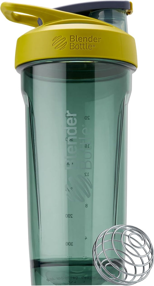 BlenderBottle 28-Ounce Strada Shaker Cup Bundle - Yellow and Blue