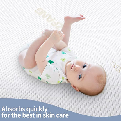 Waterproof Pack and Play Sheets & Noiseless, Ultra-Soft Breathable Mattress Cover for Pack and Plays, Playards and Mini Cribs, Machine Washable and Drying