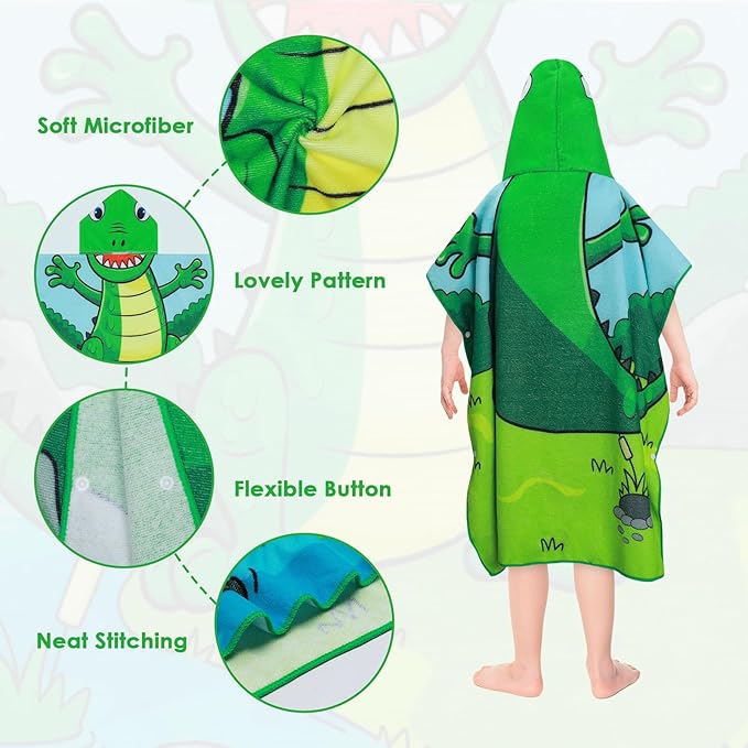 Kids Beach Towels Baby Towels with Hood Toddler Pool Towel Large Bath Towels for Boys and Girls for Travel Shower Swimming