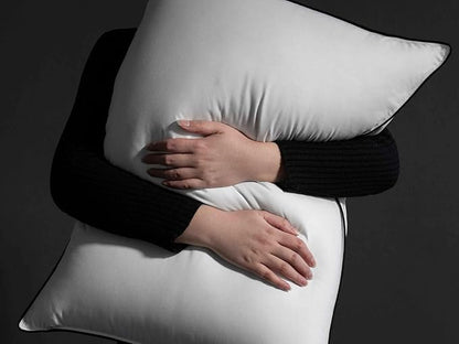 MAXICOZY Hungarian Goose Down Pillow Standard Size, 3-Chamber Bed Pillows Standard Size Pillow, White Hotel Pillows for Sleeping, 460TC Soft Cotton Blend Shell- Standard (20" x 26"), 1 Pack