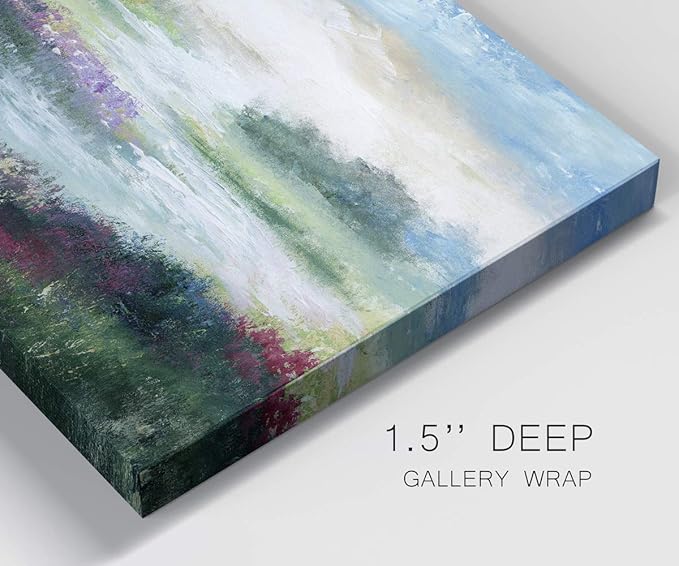 Renditions Gallery Canvas Flowers Wall Art Modern Decorations Paintings Colorful Floral Meadow Glam Nature Abstract Wall Hanging Artwork Prints for Bedroom Office Kitchen - 8"x12" LT33