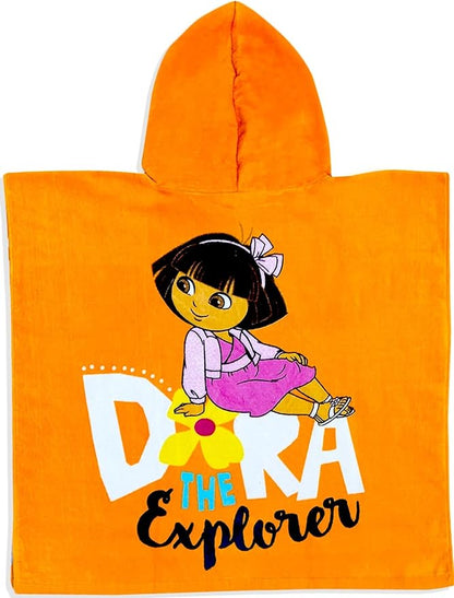 Kids Official Licensed Character Soft Beach/Hooded Bath Towel (Dora, 40 x 60)
