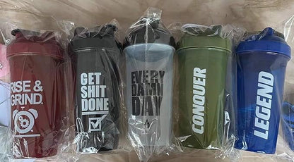 Shaker Bottle For Protein shakes | Pre workout | Plastic Blender | Fitness Bottle | Protein Shake (Blue)