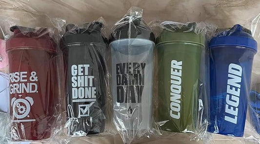 Shaker Bottle For Protein shakes | Pre workout | Plastic Blender | Fitness Bottle | Protein Shake (Blue)