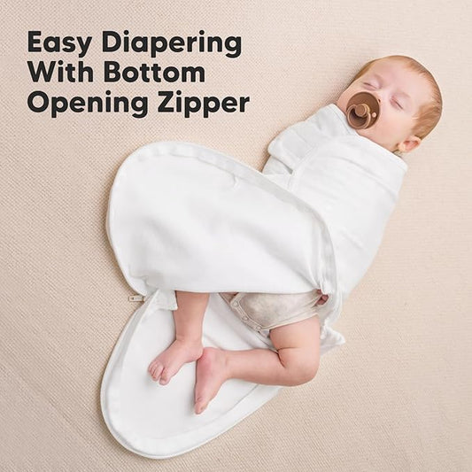 Baby Swaddle Sleep Sacks with Zipper - 3-Pack Newborn Swaddle Sack, Baby Swaddles Sleep Sack 0-3 Months, Wearable Blanket Baby, Baby Swaddle Blanket Wrap, Swaddle Sack, Easy Change Swaddle (Cloud)