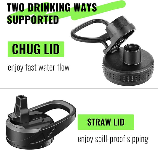 64 oz Glass Water Bottle With Straw and Handle, Half Gallon Sports Motivational Water Jug Flask with Silicone Sleeve, Large Water Cup with Time Marker for Travel, Gym, Seafoam