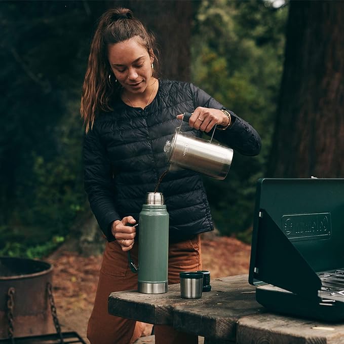 Stanley Classic Vacuum Insulated Wide Mouth Bottle -BPA-Free 18/8 Stainless Steel Thermos for Cold & Hot Beverages
