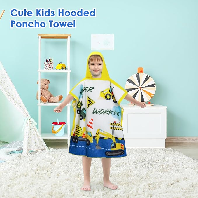 Kids Beach Towels Baby Towels with Hood Toddler Pool Towel Large Bath Towels for Boys and Girls for Travel Shower Swimming